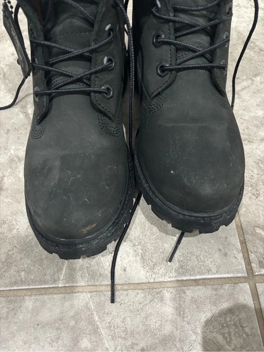 Timberland Men's Black Lace-Up Work Boots